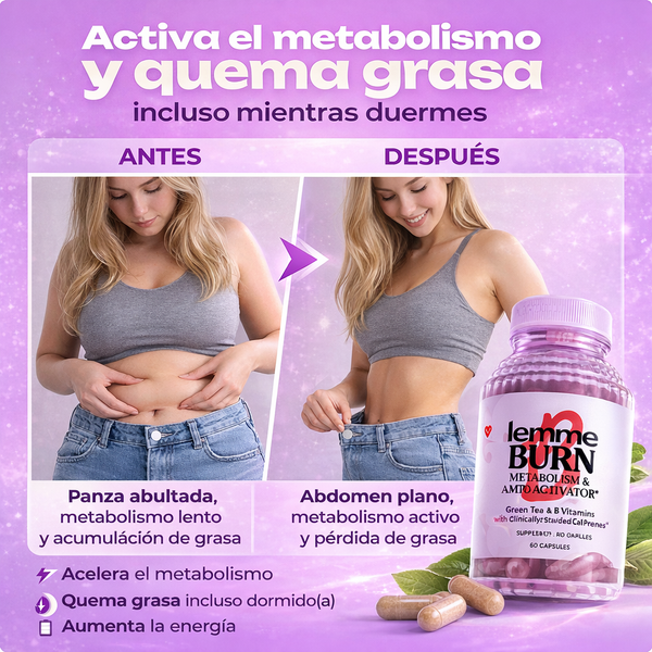 LemmeBurn | Activa tu metabolismo y quema la grasa abdominal