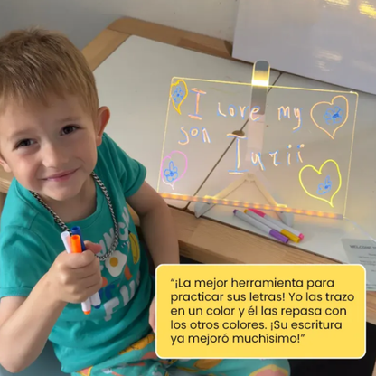 MiniArt Glow | Haz que tu hijo dibuje, imagine y aprenda sin pantallas