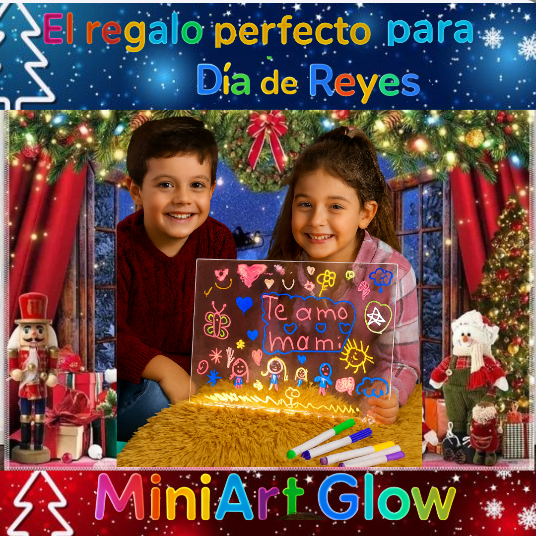 MiniArt Glow | Haz que tu hijo dibuje, imagine y aprenda sin pantallas