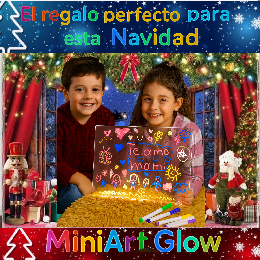 MiniArt Glow | Haz que tu hijo dibuje, imagine y aprenda sin pantallas