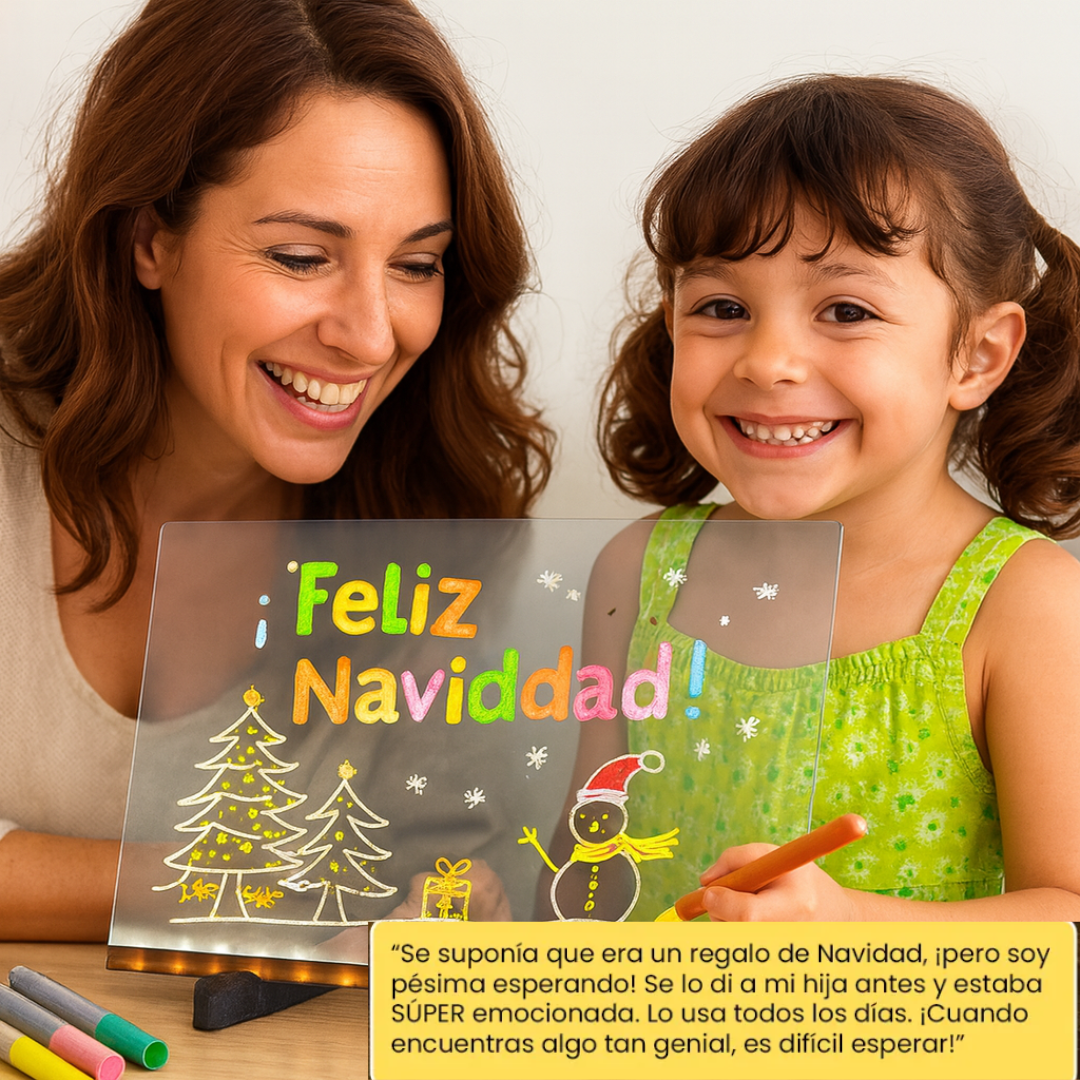 MiniArt Glow | Haz que tu hijo dibuje, imagine y aprenda sin pantallas