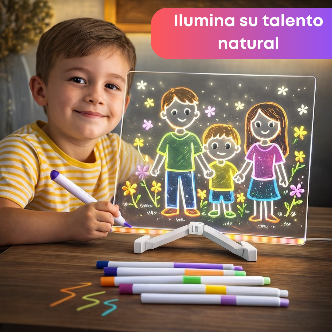 MiniArt Glow | Haz que tu hijo dibuje, imagine y aprenda sin pantallas