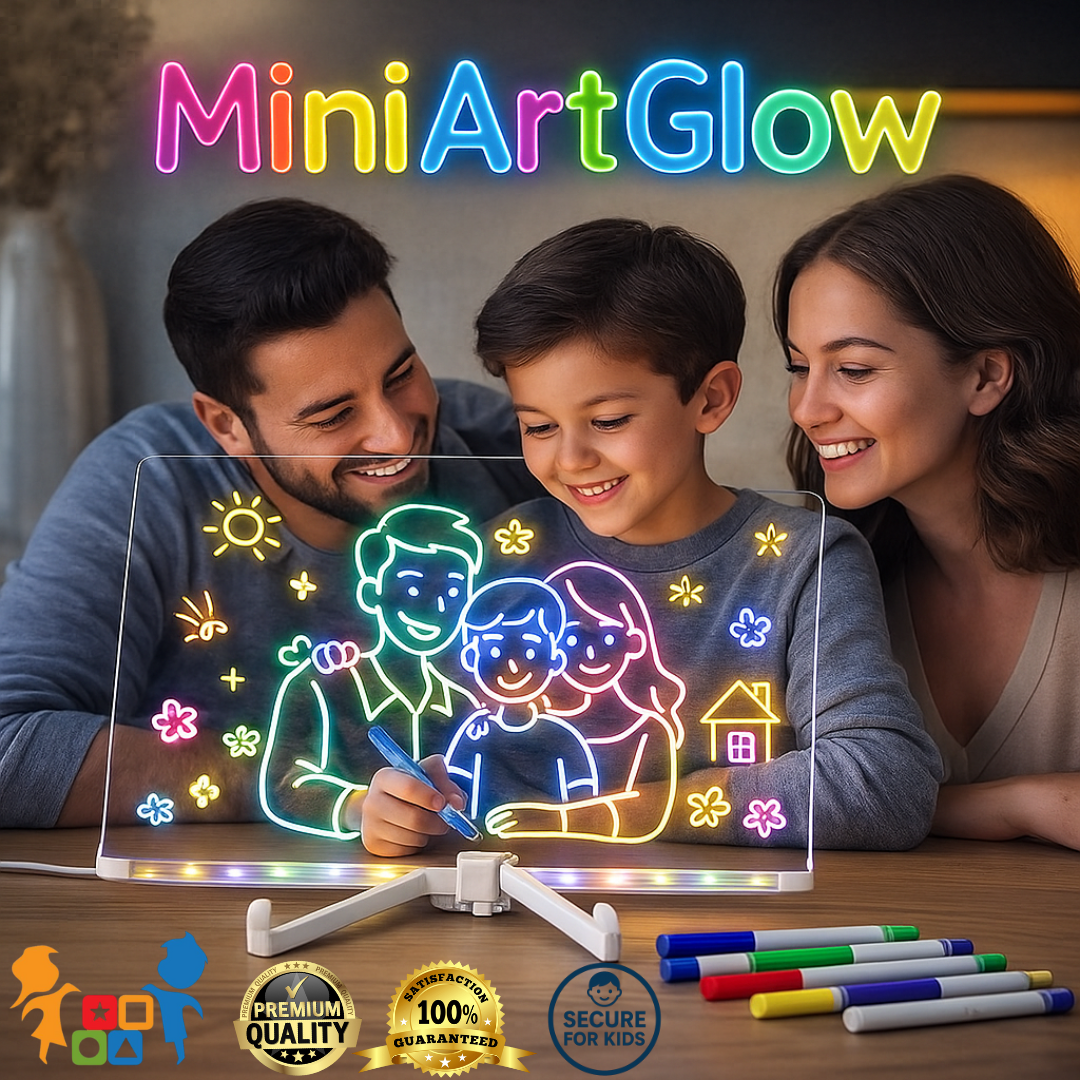 MiniArt Glow | Haz que tu hijo dibuje, imagine y aprenda sin pantallas
